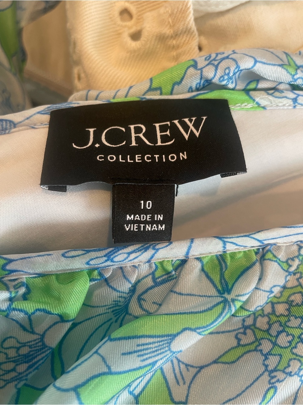 J. Crew Floral Ruffle Maxi Dress in Light Blue & Green - Picture 4 of 6